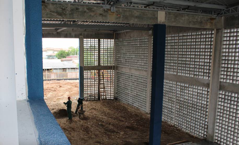Construção da nova sede do Detran em São José dos Pinhais está na fase final. Foto: Henrick Loyola Porzycki