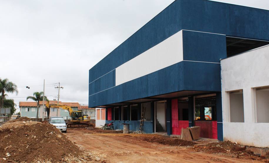 Construção da nova sede do Detran em São José dos Pinhais está na fase final. Foto: Henrick Loyola Porzycki