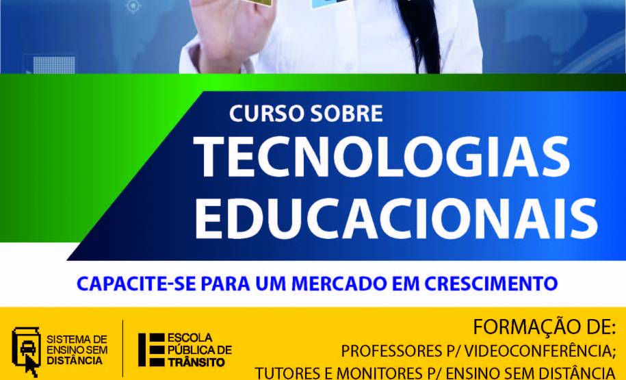 Detran abre vagas para formação de docentes, monitores e tutores no Sistema de Educação a Distância