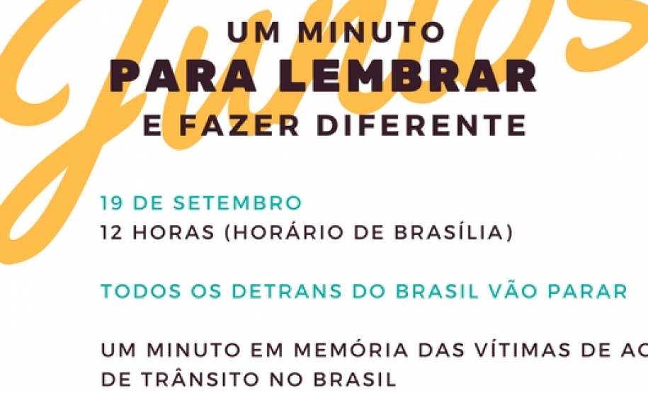 Detrans de todo país vão parar para homenagear vítimas de acidentes