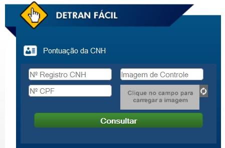 Pontuação Detran Pr